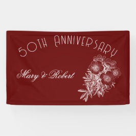 Quinquentenário florescido - burgundy e white