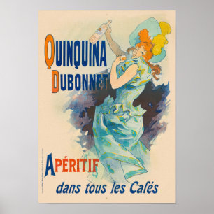 Quinquina Dubonnet Apéritif Poster vintage 1895