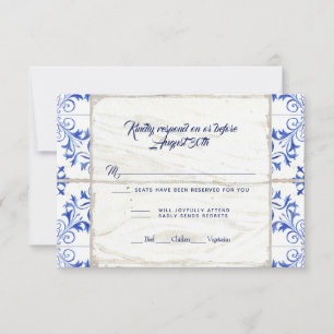 Quinta da RSVP Lapis Azul Branco Madeira Rústica