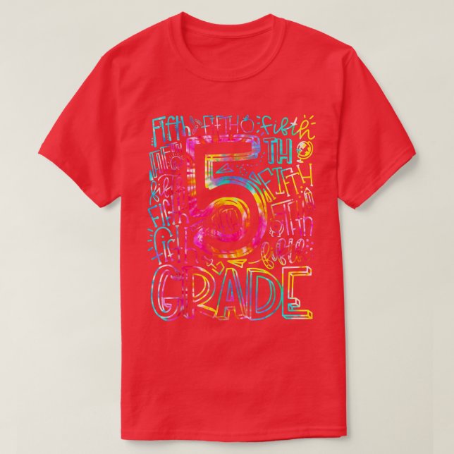 Quinto 5 de volta à escola 2021 T-Shirt (Frente do Design)