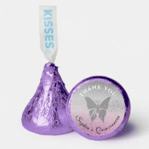 Quinze Anos Roxo Agradecimento Hershey®'s Kisses®