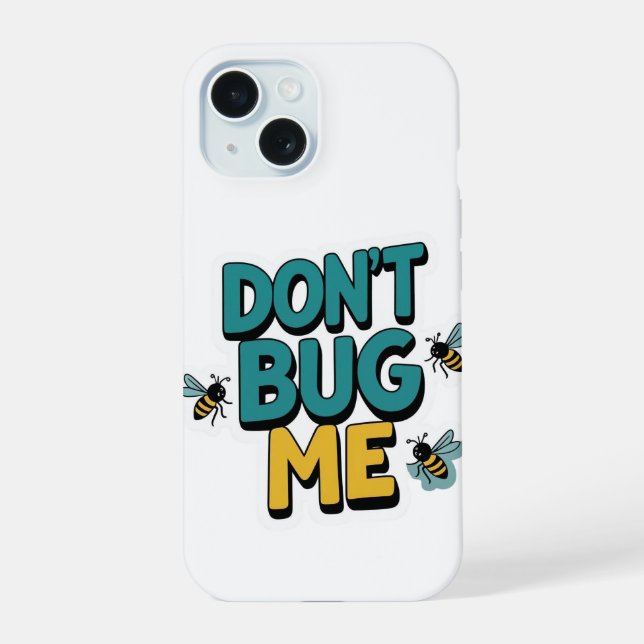 Quirky Bee Pun - Não me Inseto Trabalho de arte (Verso)