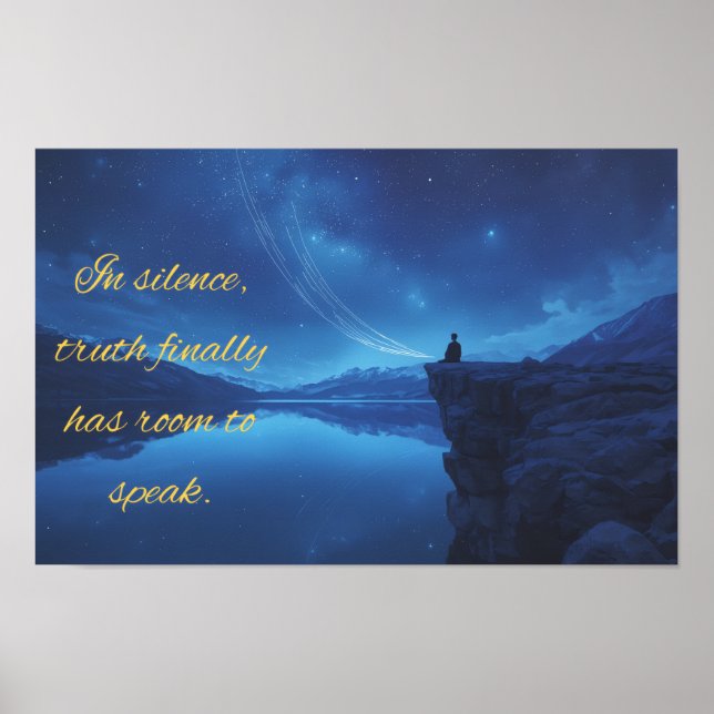 Quote on Silence Poster (Frente)