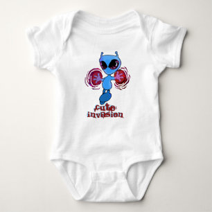 Qwiby: Fato De Bebê Da Camisa Da Invasão Fofo