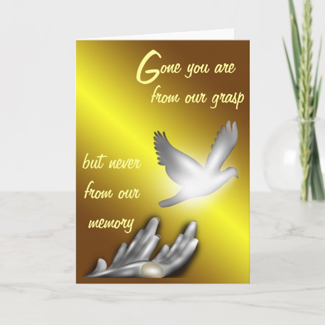 R.I.P/Condolência/Memória do Cartão (Frente)