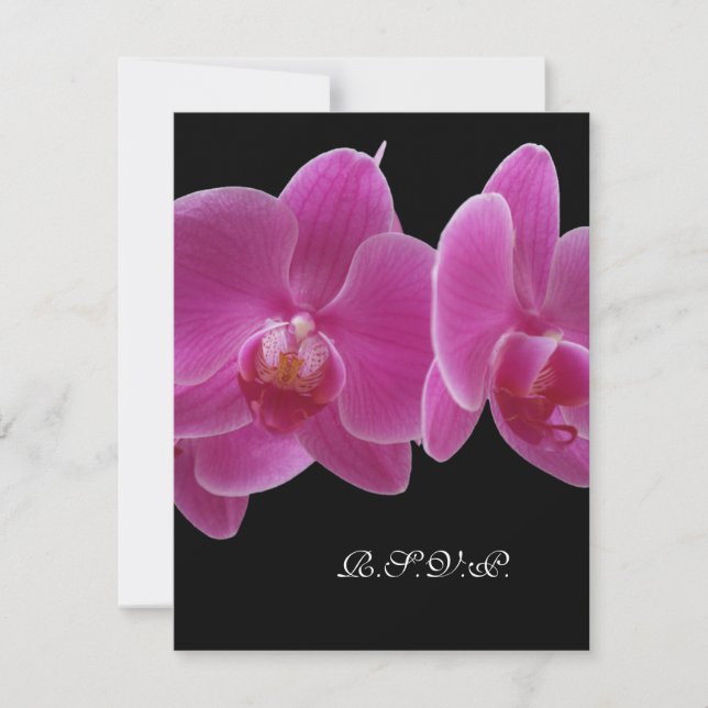 R.S.V.P. Com Convite de Cardápio para Convite 5 x  (Frente)