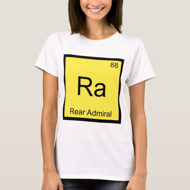 Ra - Camisa símbolo do elemento químico Almirante  (Frente)