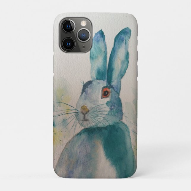 Rabbit Lebre capas de iphone Azul (Verso)