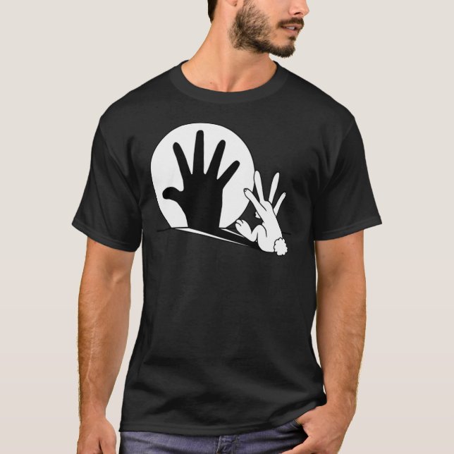 Rabbit Trek Hand Shadows Classic T-Shirt (Frente)