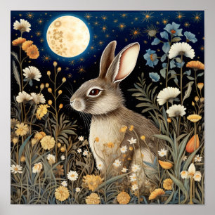 Rabbit Wall Art Willife Poster