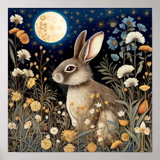 Rabbit Wall Art Willife Poster (Frente)