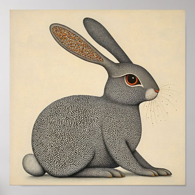 Rabbit Wall Art Willife Poster (Frente)