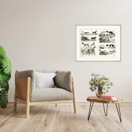 Raças de cães 1830 - Impressão de arquivamento