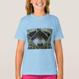 RACCON na T-Shirt Raglan de Curta Folha de Raparig