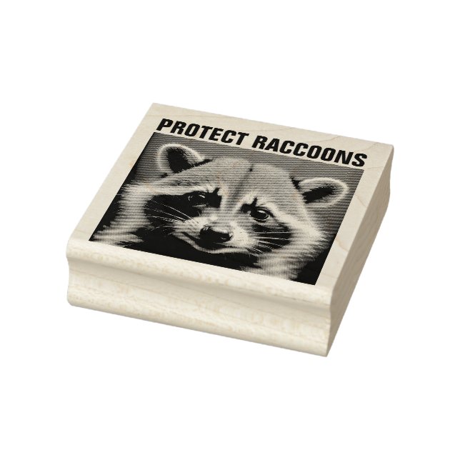 RACCOONS DE PROTEÇÃO - Carimbo de borracha de made (Carimbo)