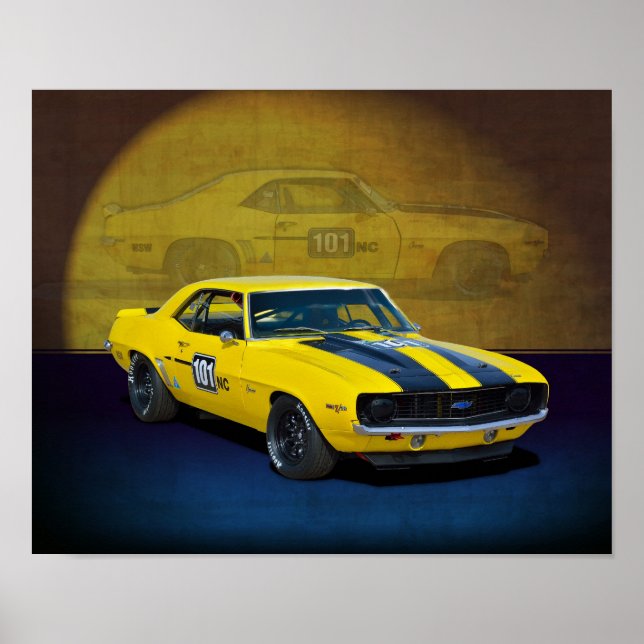 Race Camaro Poster (Frente)