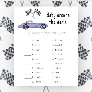 Race car - Bebê no jogo mundial