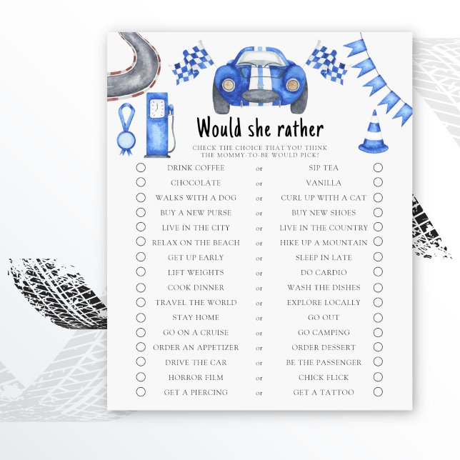 Race car chá de fraldas ela faria o jogo de prefer (Criador carregado)