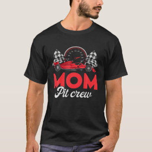 Race Car Mãe Do Garoto De Aniversário Camisa Mamãe