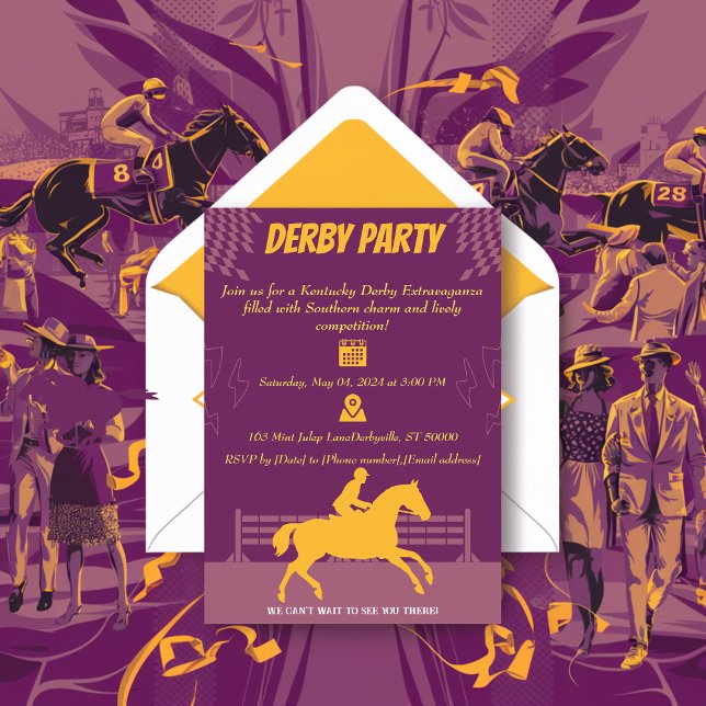 Race Horse Convite de festas (Criador carregado)