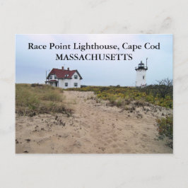 Race Point Lighthouse, cartão postal de Massachuse