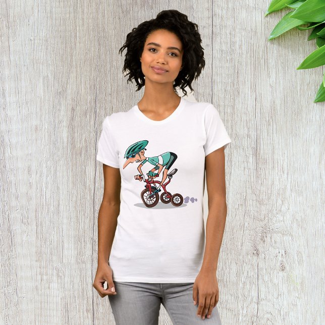Racer On Tricycle Womens T-Shirt (Criador carregado)
