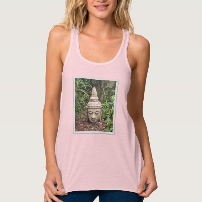 Racerback buddah image yoga top (Frente)