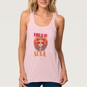 Racerback Tank Top com um Hippie Neo-Soul Twist