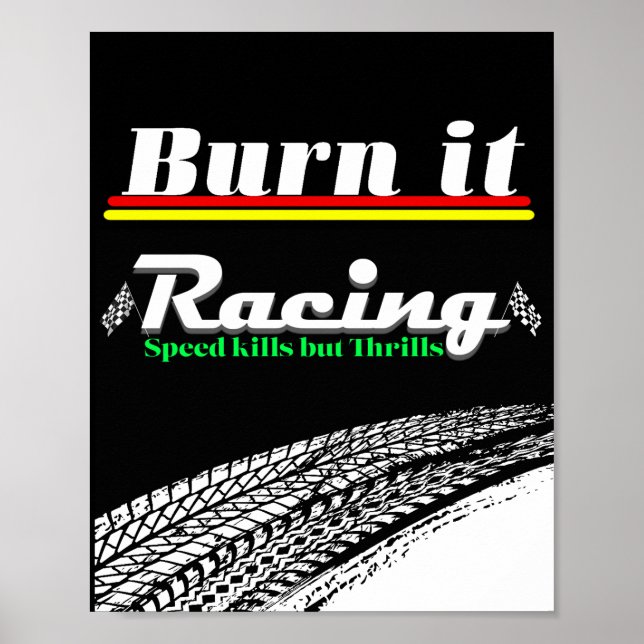 racing aesthetic design poster (Frente)