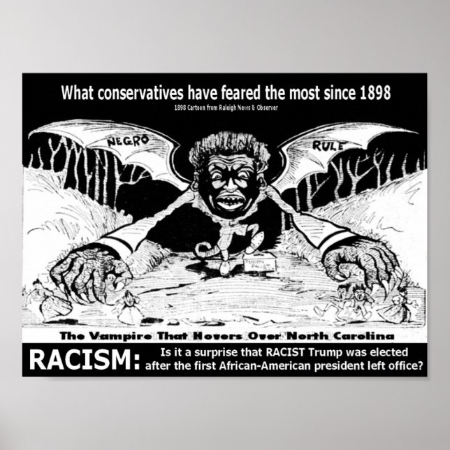 Racismo: poster de 1898 (Frente)
