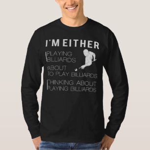 Rack Em e Ria: Engraçado Billiard T-Shirt
