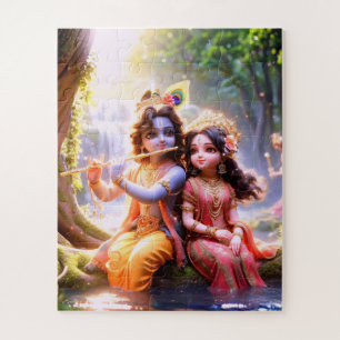 Radha Krishana Zig Quebra-cabeça