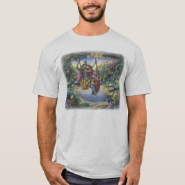 Radha Krishna no t-shirt do balanço