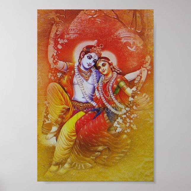Radha Krishna Swing Poster (Frente)