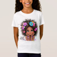 Radiação Positividade Quirky Girl T-Shirt