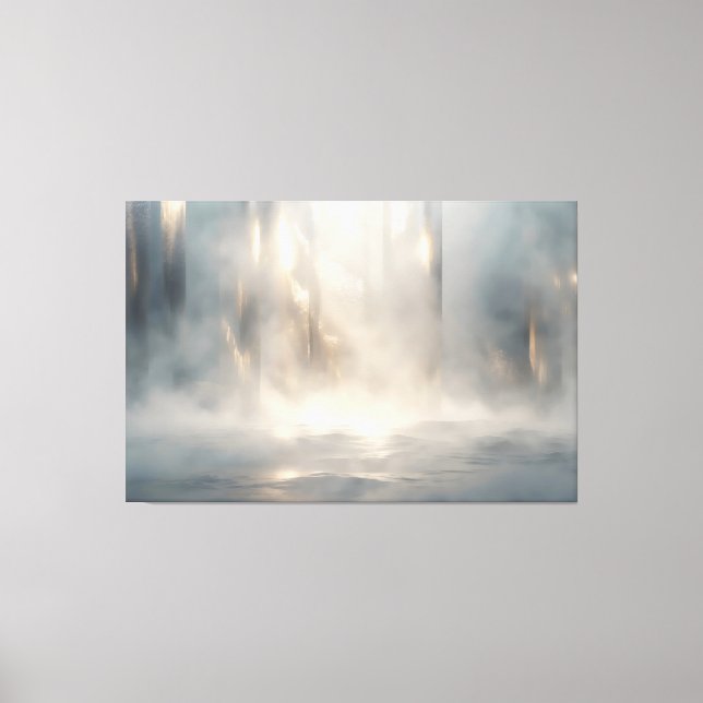 Radiant Field – Luminous Abstract Horizon Canvas W (Frente)