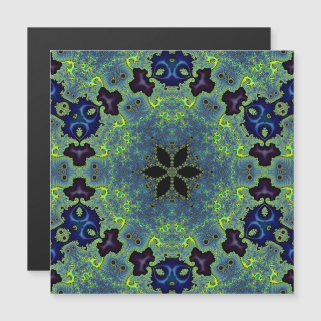 Radiant Fractal Symphony Magnetic Card (Frente/Verso)