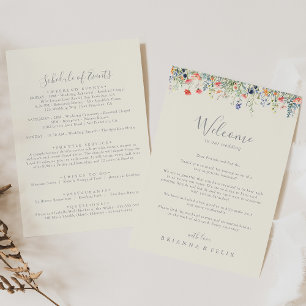 Radiant Wildflower Wedding - Letra de boas-vindas