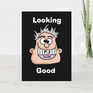 Rádio Big Grinning Ham Operador 73 Cartão de Anive