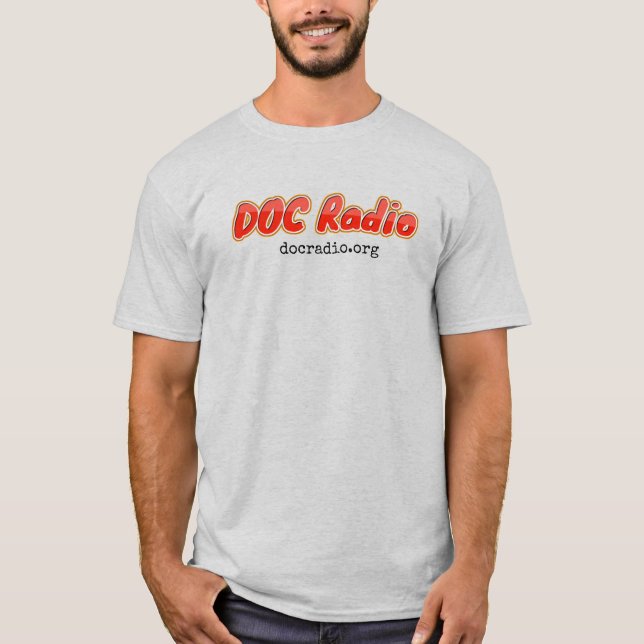 Rádio DOC - T-Shirt (cinza) (Frente)