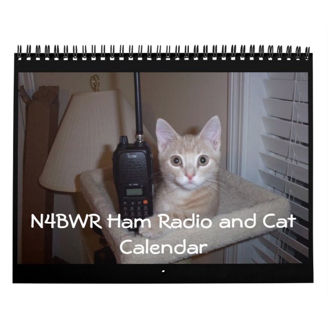 Rádio e Calendário de Gatos do N4BWR Ham (Capa)