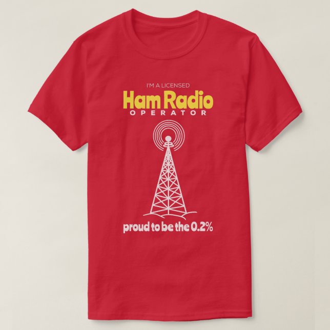 Radio Ham Oferece Rádio Amador T-Shirt - 1 (Frente do Design)