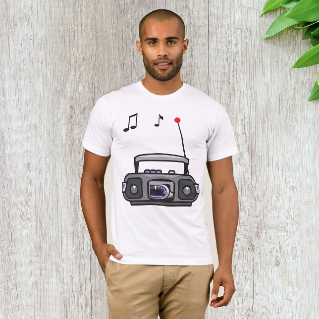 Rádio Jogando Música Mens T-Shirt (Criador carregado)