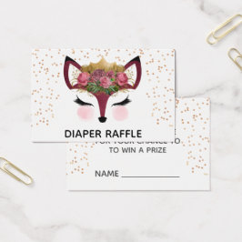 Raffle Blush & Dourado Fox Princess Fralda