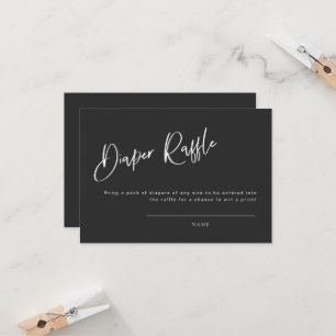 Raffle de Fralda inspirado em gótico preto