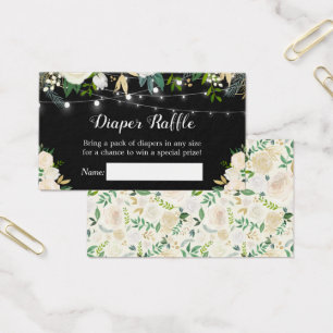 Raffle floral da fralda do chá de fraldas do rosa