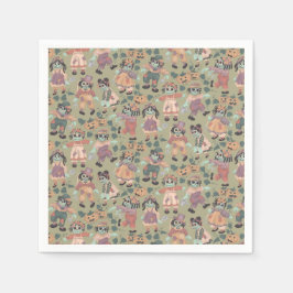 Rag Doll Zombies - Guardanapos de papel Feliz Hall