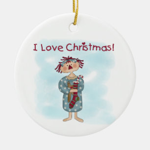 Ragdoll I Love Enfeites de natal