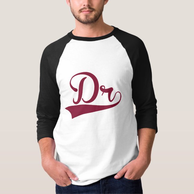 Ragland Camisa do doutor Longo Sleeved marrom e (Frente)