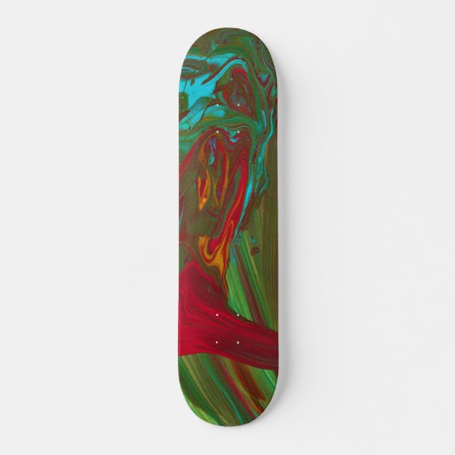 Rags To Riches 1 Wild Abstract Skateboard Deck (Frente)